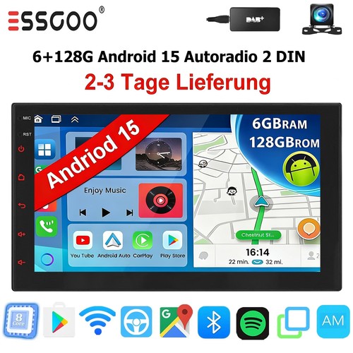 Autoradio 8core dab 128gb - 8core, dab+
